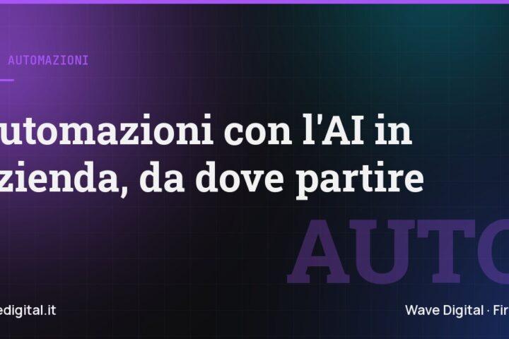 Copertina della guida alle automazioni con l'AI in azienda, blog di Wave Digital