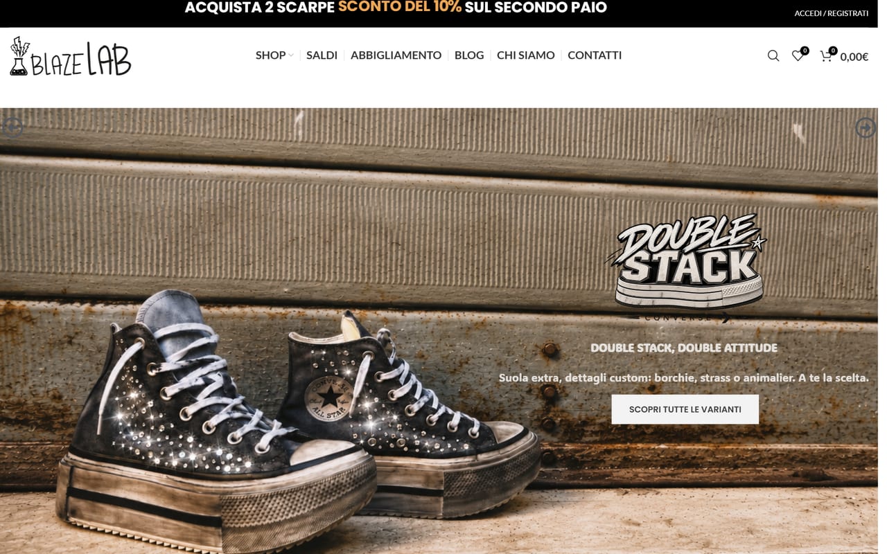 Blazelab — Home del sito