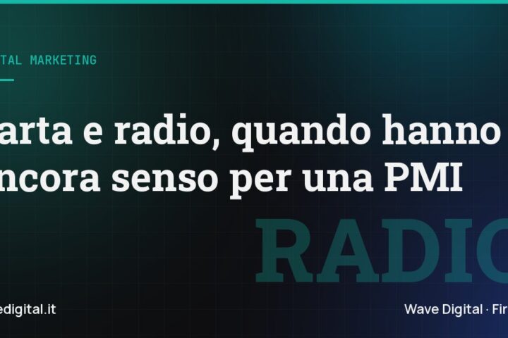 Copertina dell'articolo su carta e radio per le PMI, blog di Wave Digital