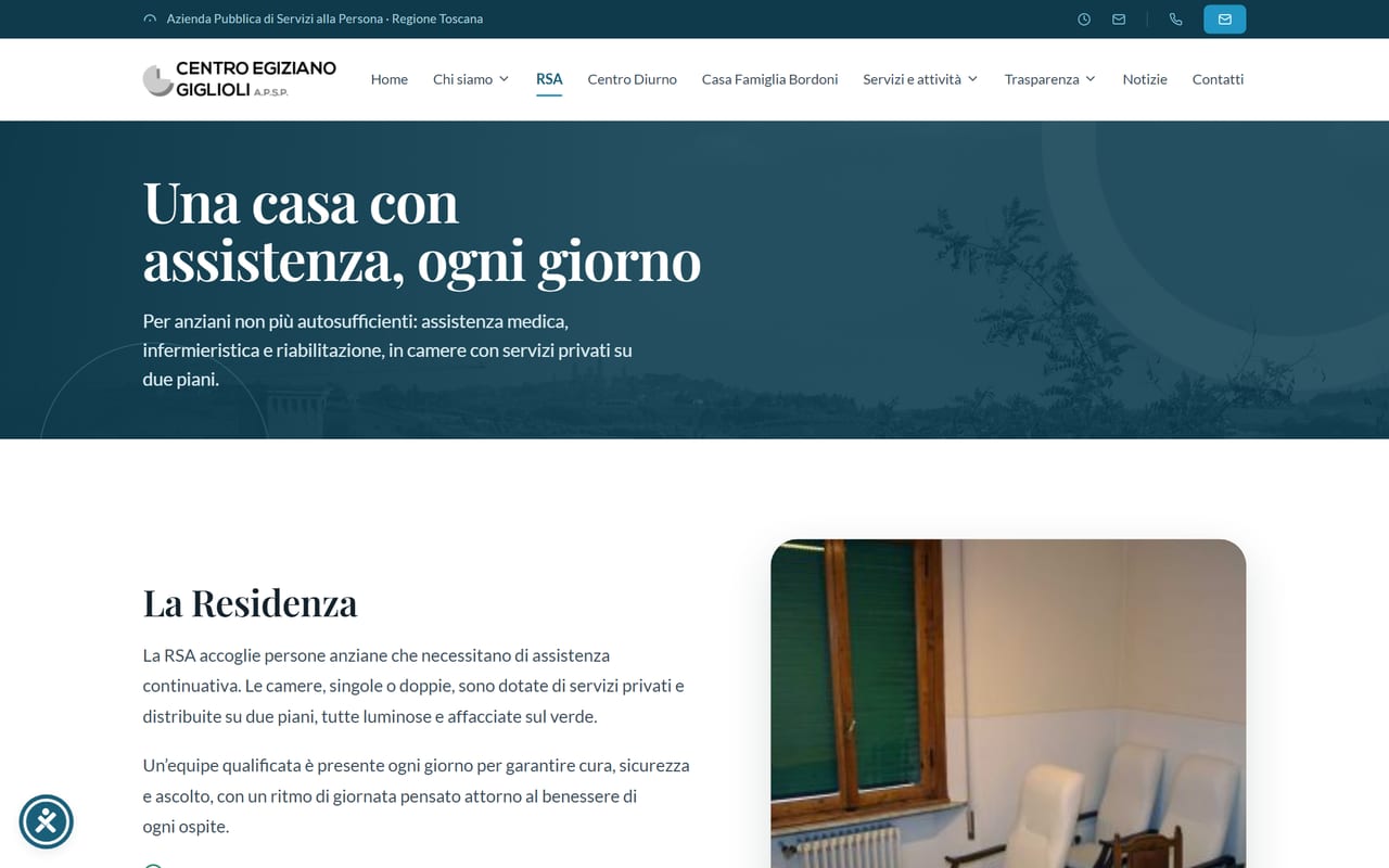 Centro Egiziano Giglioli — Il centro del sito