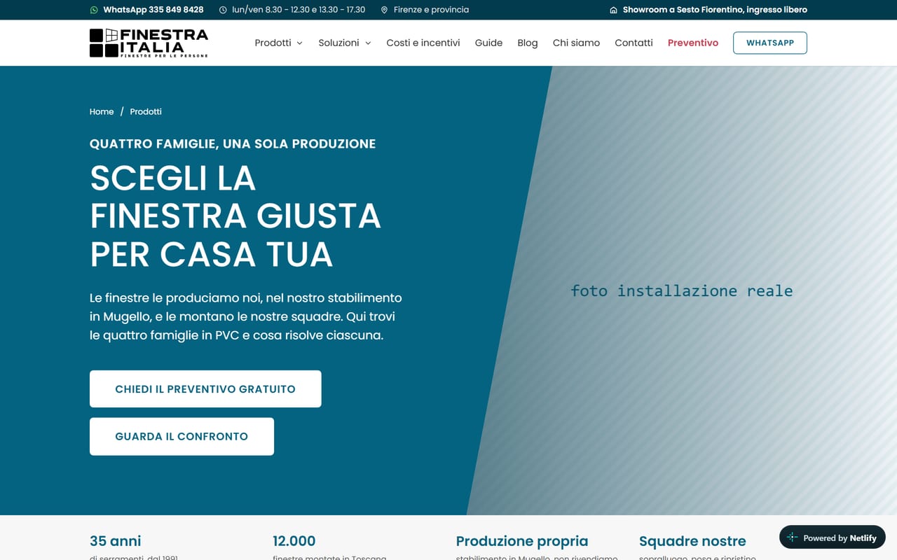 Finestra Italia — Prodotti del sito