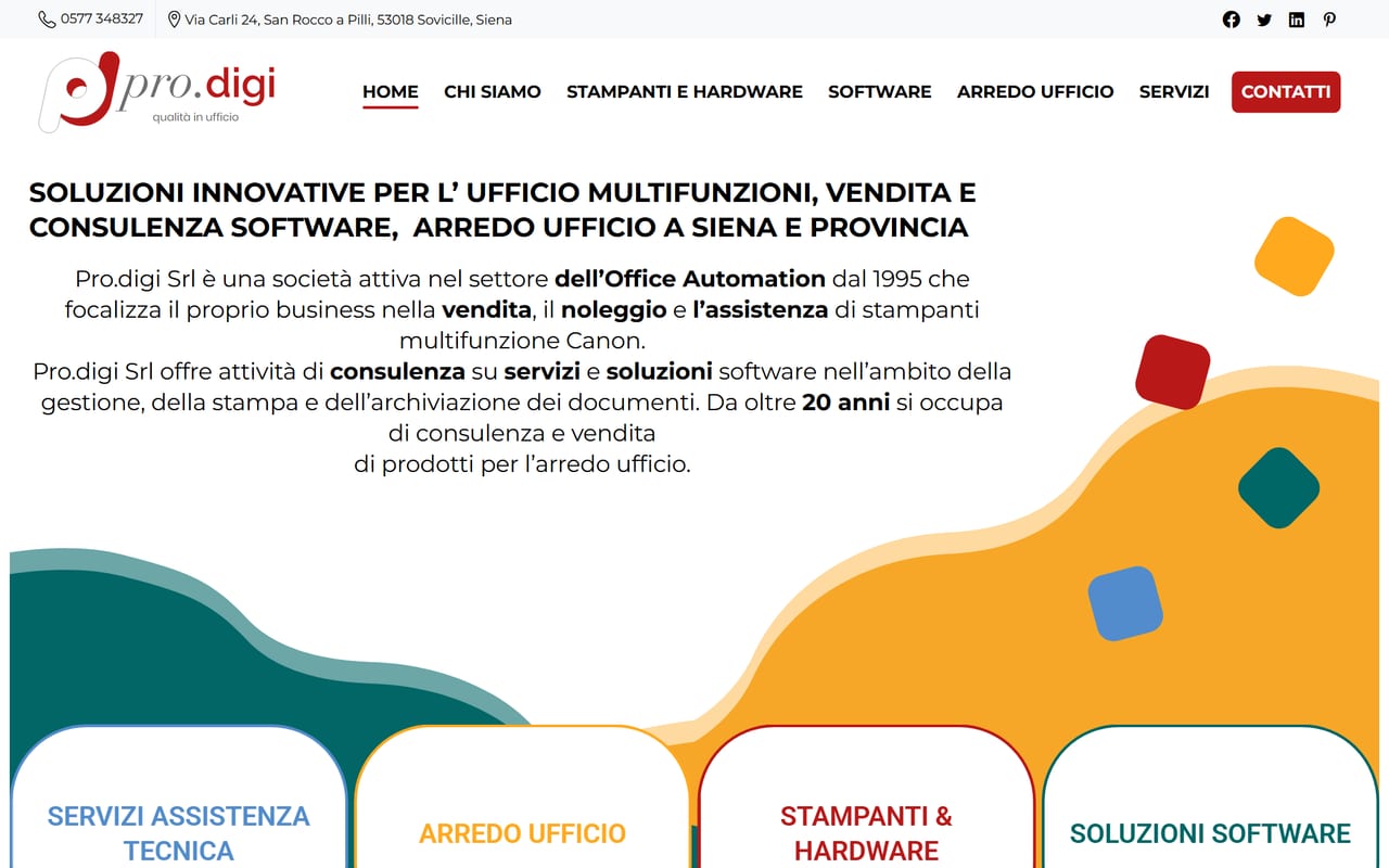 Pro.digi — Home del sito