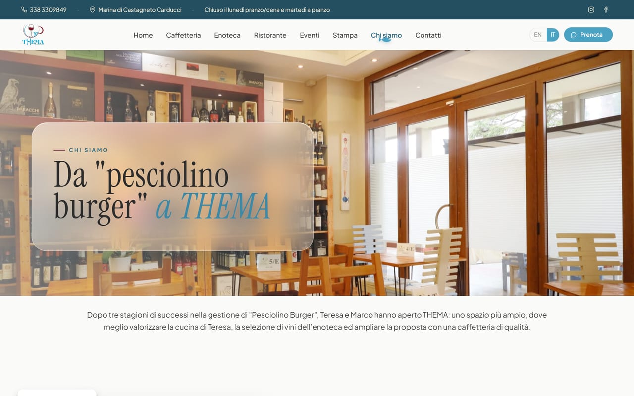 Thema Ristorante — Chi siamo del sito